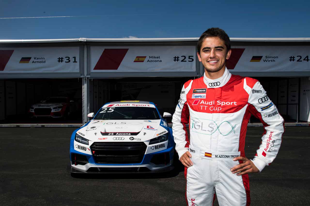 SAE Audio 支持 Mikel Azcona 参加 Audi Sport TT Cup 荣登领奖台！